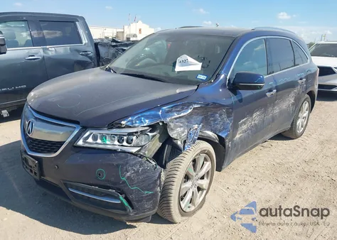 2016 Acura Mdx Advance Entertainment Packages/Advance Package из США, поврежденный, VIN 5FRYD4H93GB047678